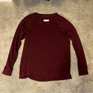 Maroon long sleeve tee